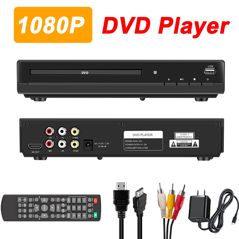 Home Improvement Dvd - DVDプレーヤー 1080P HDディスクプレーヤー ホームマルチメディア HDMI CDプレーヤー