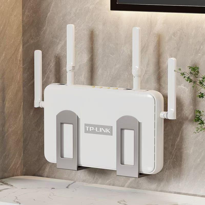 Home Improvement Supplies - 2個入り壁掛けルーター収納ボックス Wifiデバイスサポートブラケットセットトップボックス配置ラック ホームシアターA/V固定具