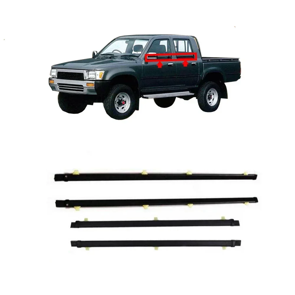 Door Weather Strip - トヨタ ハイラックス 5代目 1989-1996 4ドア 68160-89114用