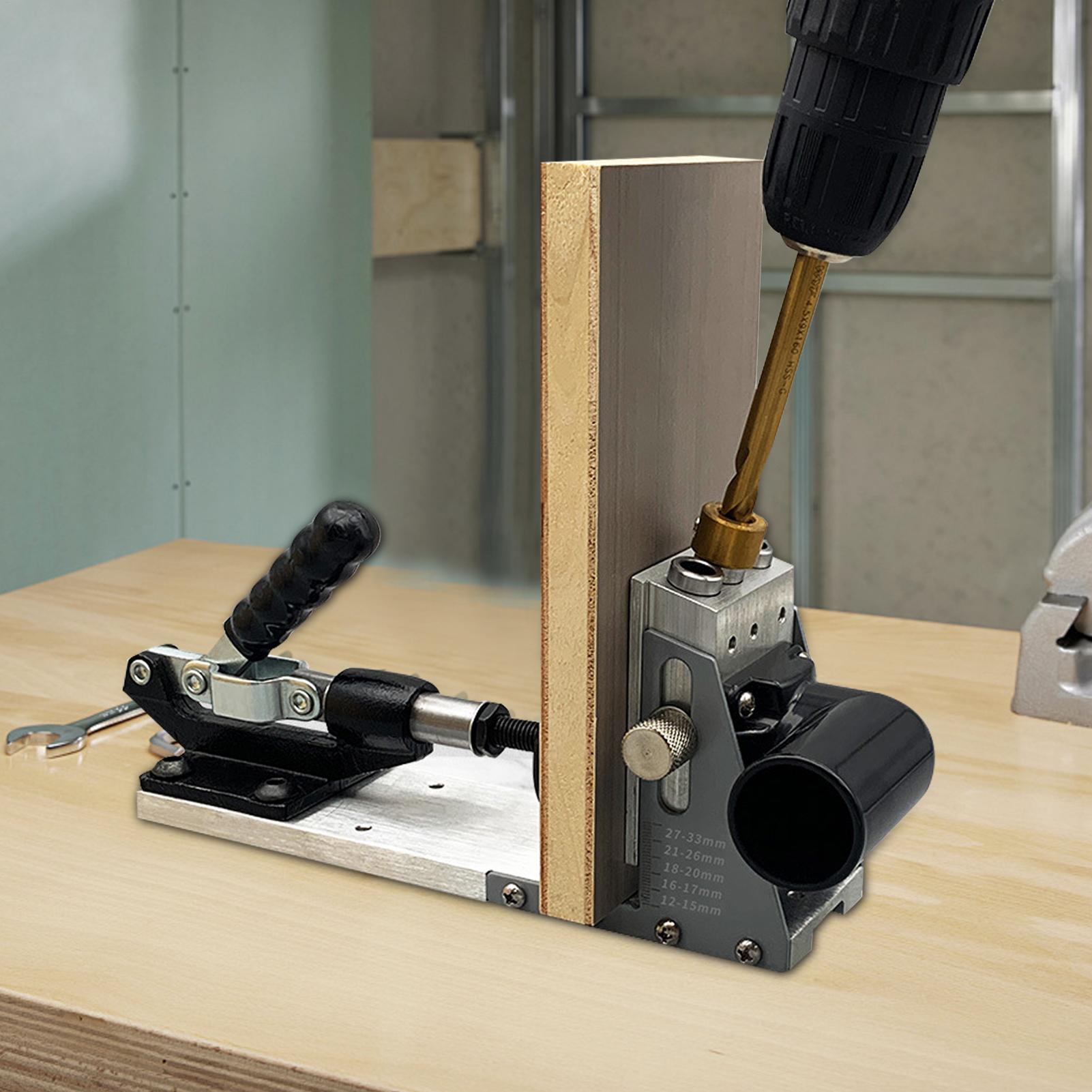 Home Improvement Guide - ドリルガイド木工穴ロケーター精密ポータブルパンチロケーターホームセンターキッチンキャビネット家具用