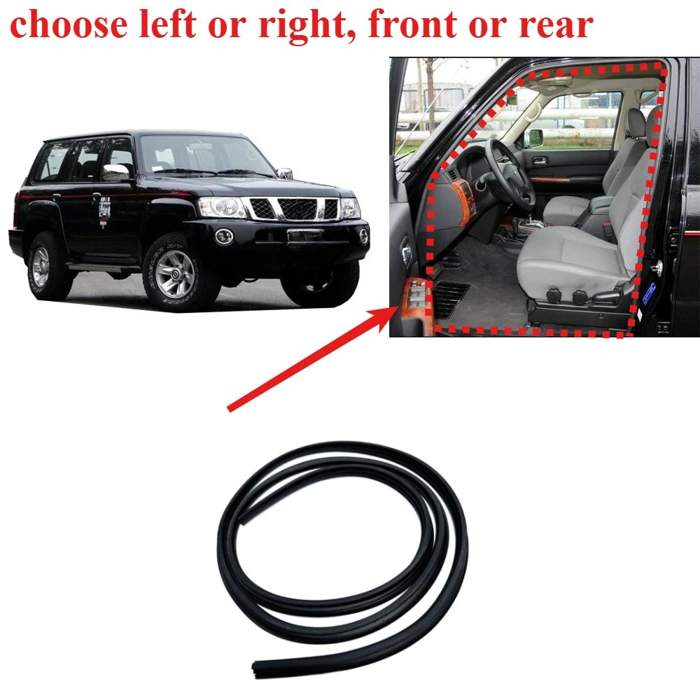 Door Weather Strip - 1 ピースドアゴムシール日産パトロール Y61 用保護ゴムウェザーシール Y61 シールゴム用クリップアクセサリーなし