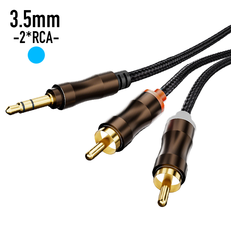 Home Improvement Dvd - RCA-3.5mmジャックAUXオーディオケーブルHiFiステレオ3.5mm-2RCAスプリッターケーブル、ホームシアター、テレビ、PC、アンプ、DVD、スピーカー用