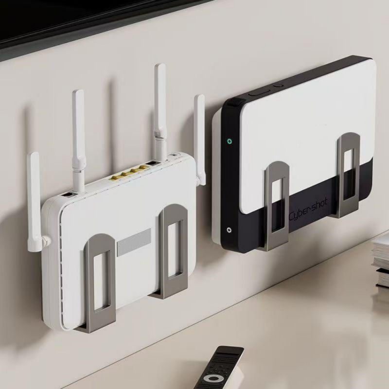 Home Improvement Supplies - 2個入り ホームルーター収納ボックス 壁掛け式セットトップボックス 壁掛け固定具 サポートブラケット Wifi配置ラック