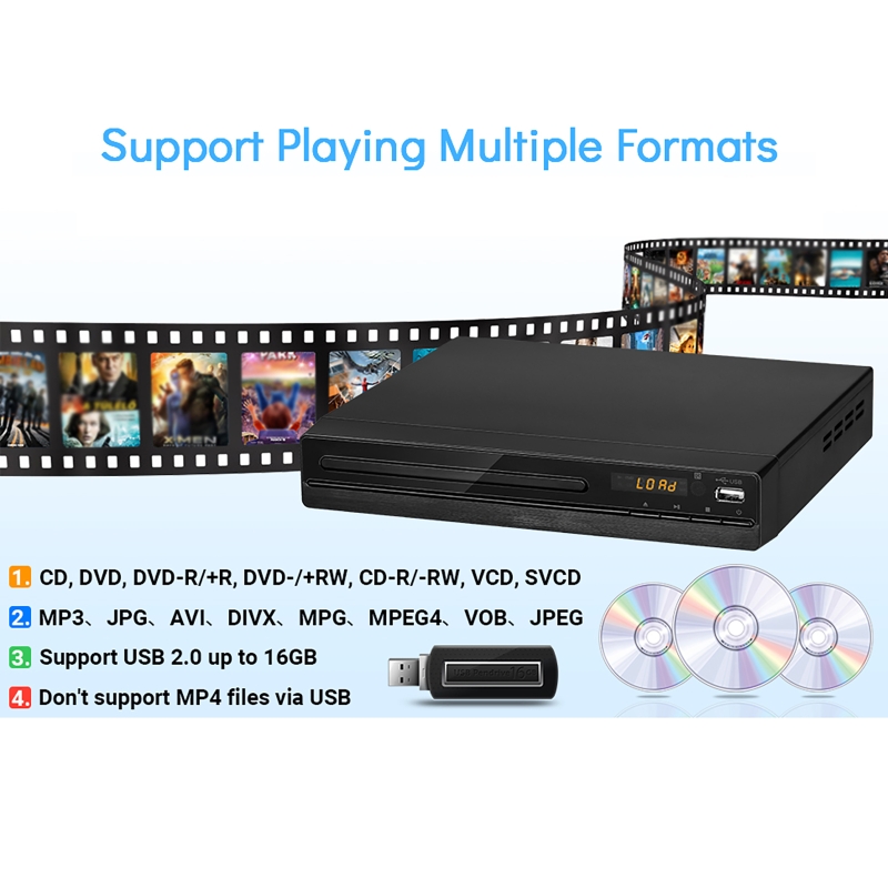 DVDプレーヤー 1080P HDディスクプレーヤー ホーム - Home Improvement Dvd のレビューと価格