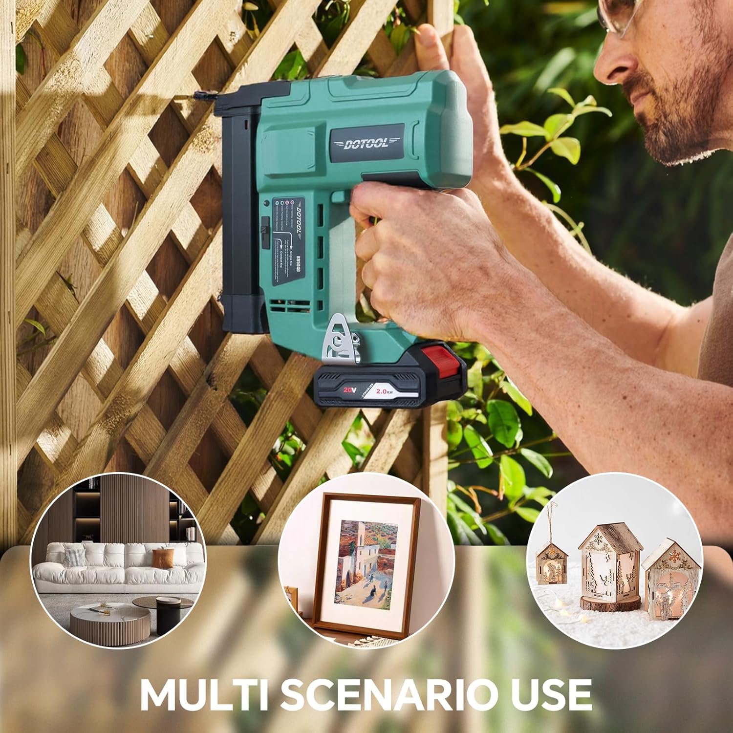 バッテリー式コードレスネイルガン、2-in-1電動ブラッドネ - Home Improvement Brad のレビューと価格