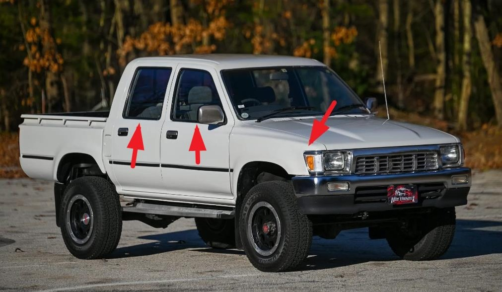 トヨタ ハイラックス 5代目 1989-1996 4ドア 6 - Door Weather Strip のレビューと価格