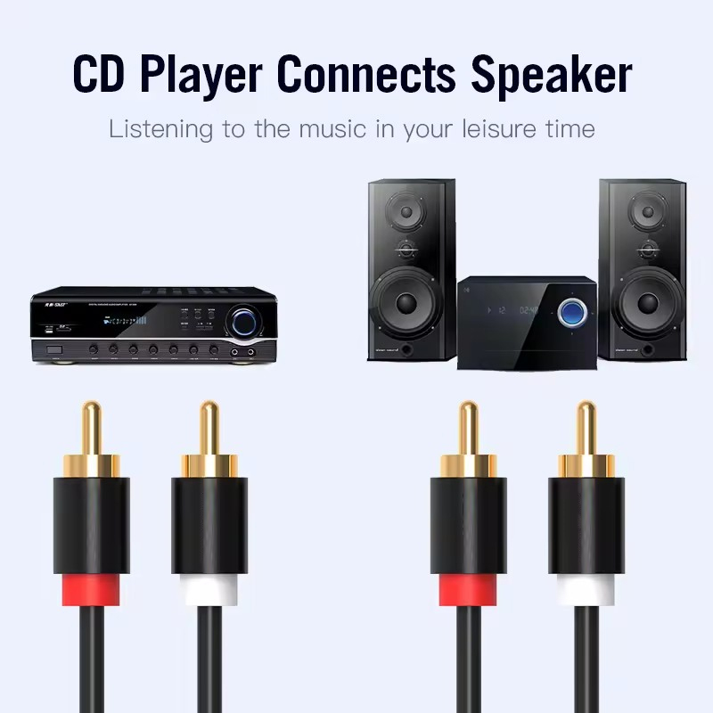 HiFiステレオRCAケーブル 2RCA - RCAオーディ - Home Improvement Dvd のレビューと価格