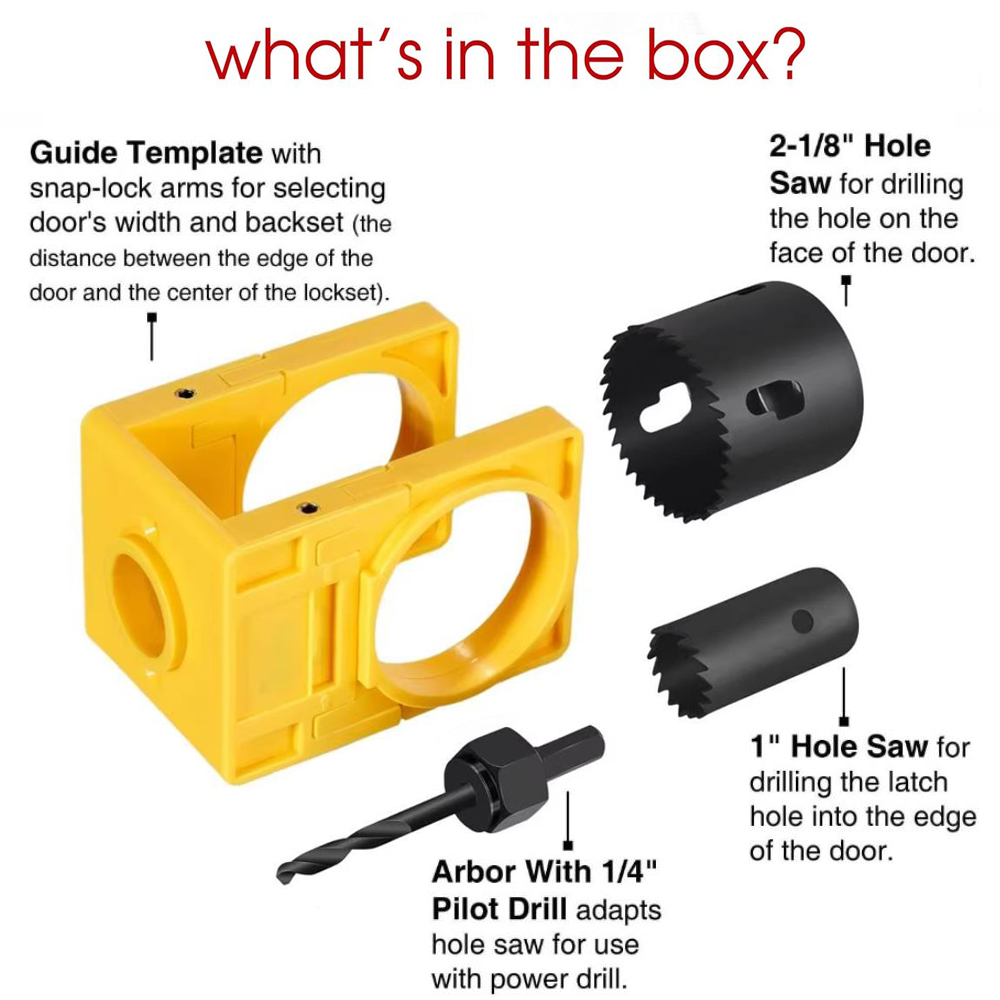 プロ仕様の35mmドアロック取り付けキット、1-3/8インチ - Home Improvement Guide のレビューと価格