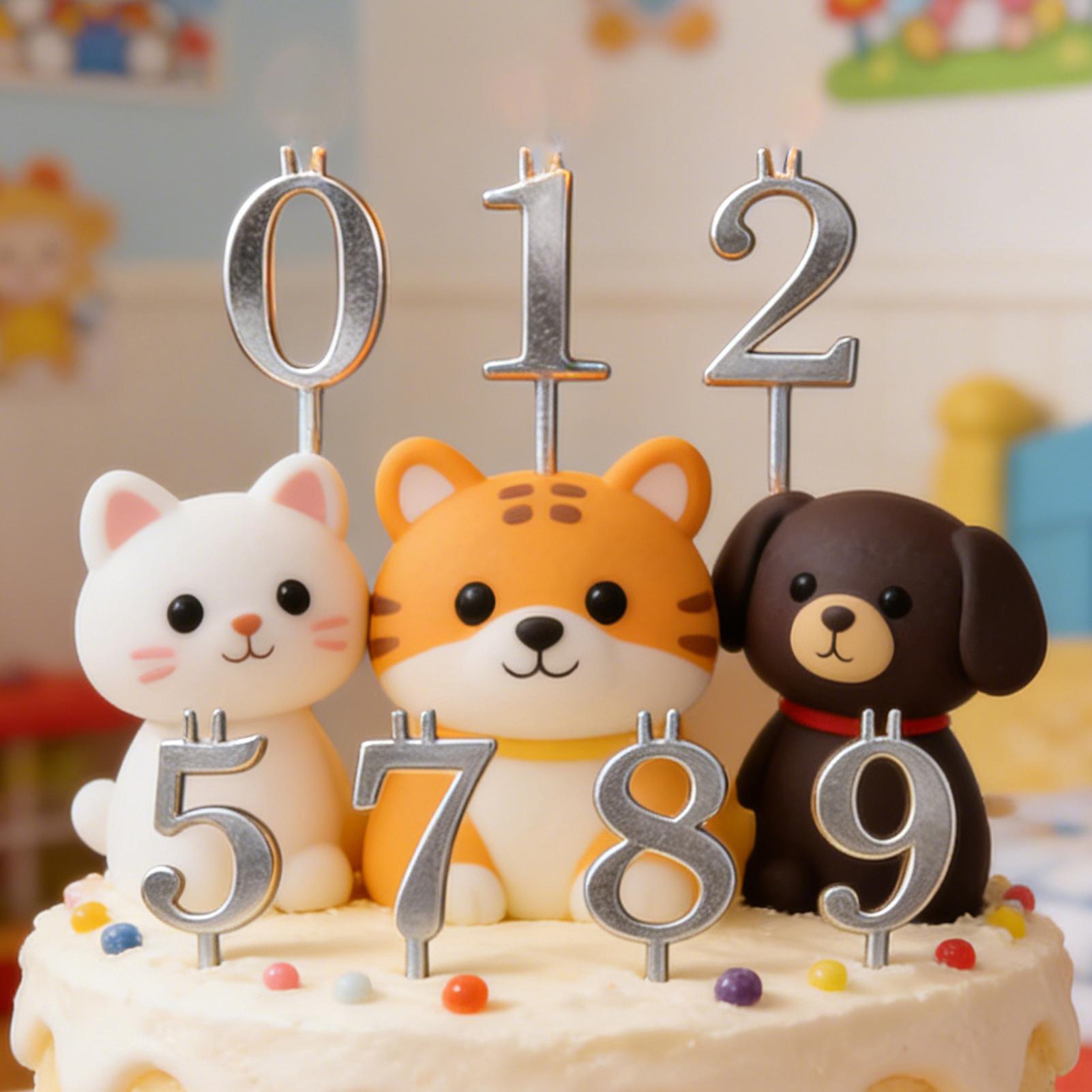 10個入り 0-9 数字ケーキトッパー メタルナンバーキャン - Home Improvement Supplies のレビューと価格